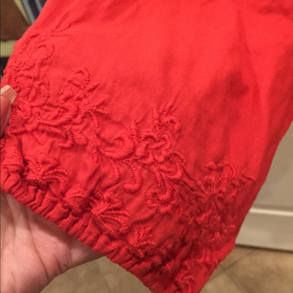 Lucky Brand Reddish Orange blouse 🌸Size Medium - Picture 3 of 5